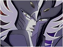 O espectro Valentine de Harpia tenta roubar, de Seiya, a Armadura de Atena!