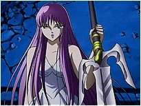 Atena utiliza o tridente da Pandora para expulsar Hades do corpo de Shun!