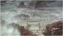 O Pandemônio de Lúcifer é um templo cercado de cosmos malignos!