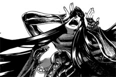 Cruaich convoca um ser mítico: ela é uma bela mulher que se declara como a Fada Banshee!