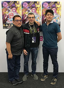 Noriyo Sasaki, Eduardo Vilarinho (CavZodiaco) e Kaoru Okehara