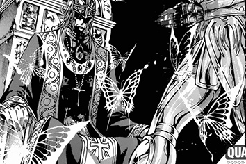 Gateguard de Áries, dominado pelas fadas do mundo dos mortos, mata o Grande Mestre!