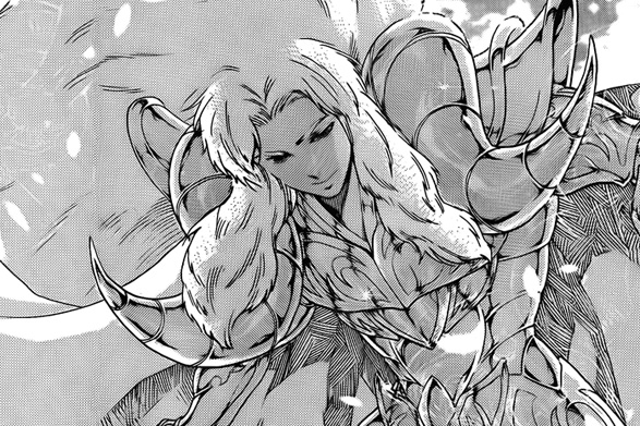 Avenir recebe Shion com a Armadura de ries e lhe mostra seu conturbado passado!