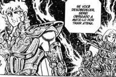 Aiolia de Leo queria ir at o santurio submarino ajudar Seiya, mas Mu o impede!