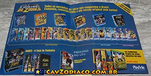 Panfletos promocionais dos DVDs lanados pela PlayArte