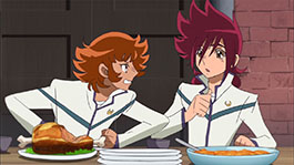 A rivalidade é tanta que Kouga e Souma dispatam até quem come mais!