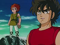 Seiya e Kiki partem em busca da gua da Vida para ajudar Shiryu!