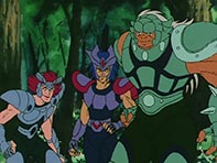 Trs Cavaleiros de Prata surgem para confrontar Seiya: Srius, Algethi e Dio!