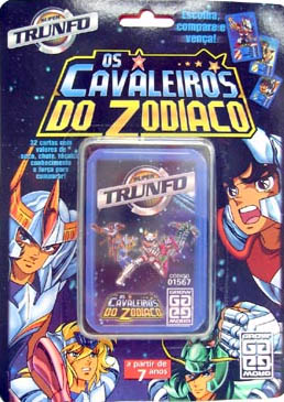 Jogo Super Trunfo Os Cavaleiros Do Zodíaco Com As 32 Cartas