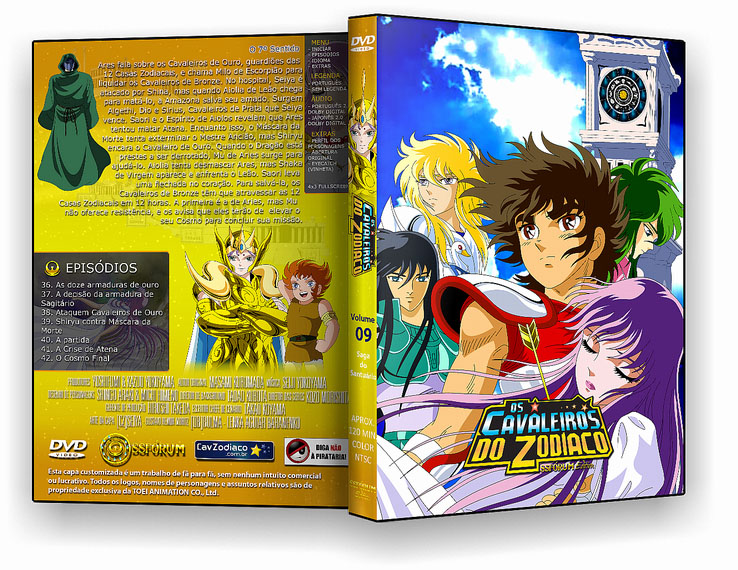 DvD Covers: Cavaleiros Do Zodiaco : Saga de Asgard