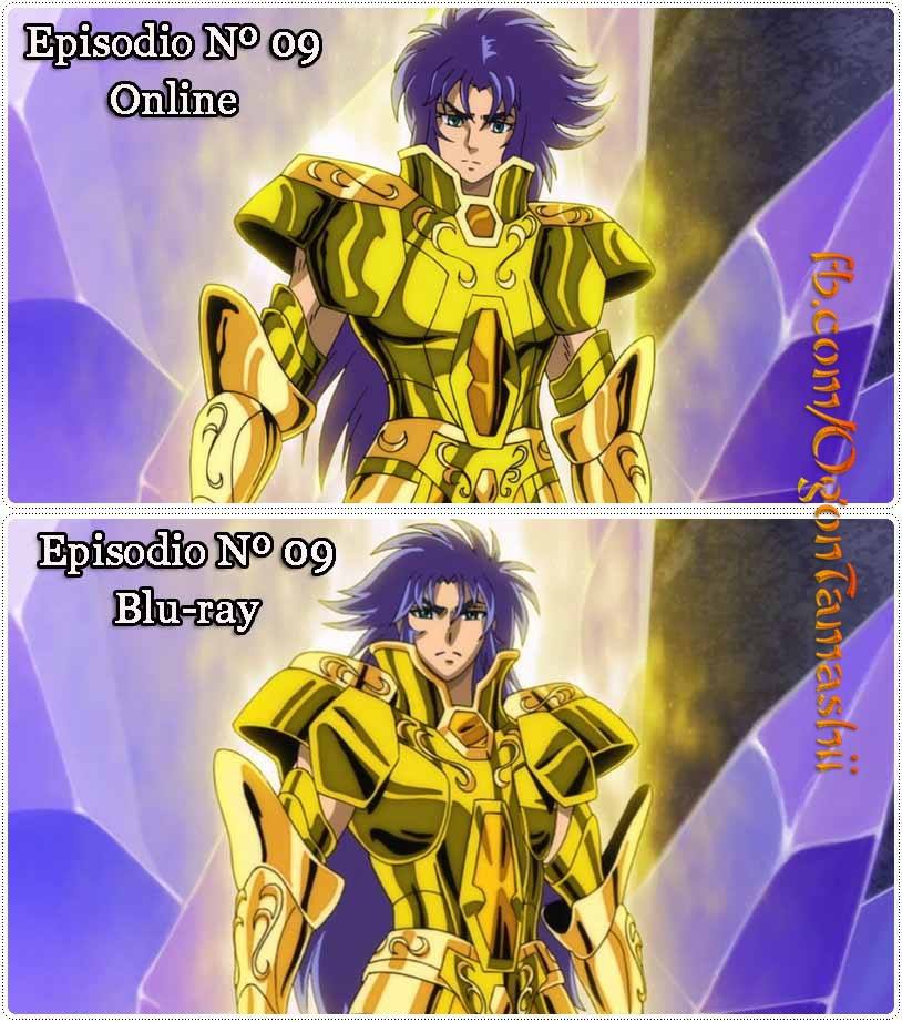 Online vs Blu Ray Soul - Saint Seiya Soul of Gold