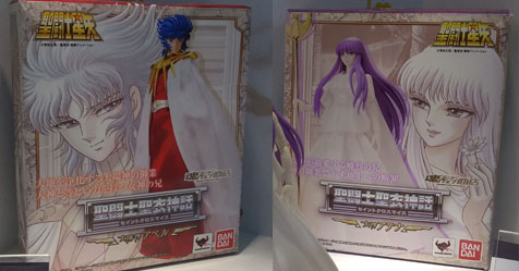 Cloth Myth: prottipos dos bonecos do deus Abel e da deusa Atena foram os destaques na exposio da Bandai durante a CCXP!