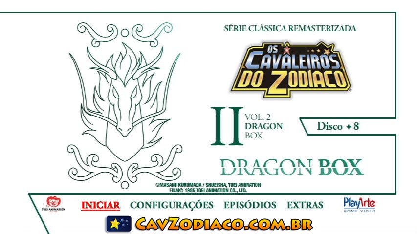 Dragon Ball Menu DVD - Versão GOTA MAGICA