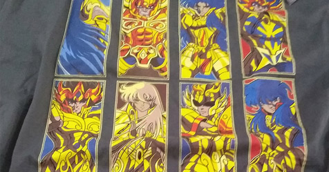 CCXP: camiseta exclusiva dos Cavaleiros do Zodaco pela Piticas a venda no evento!