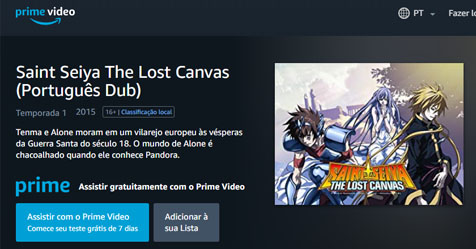 Saint Seiya: The Lost Canvas (Português Dub) - Prime Video