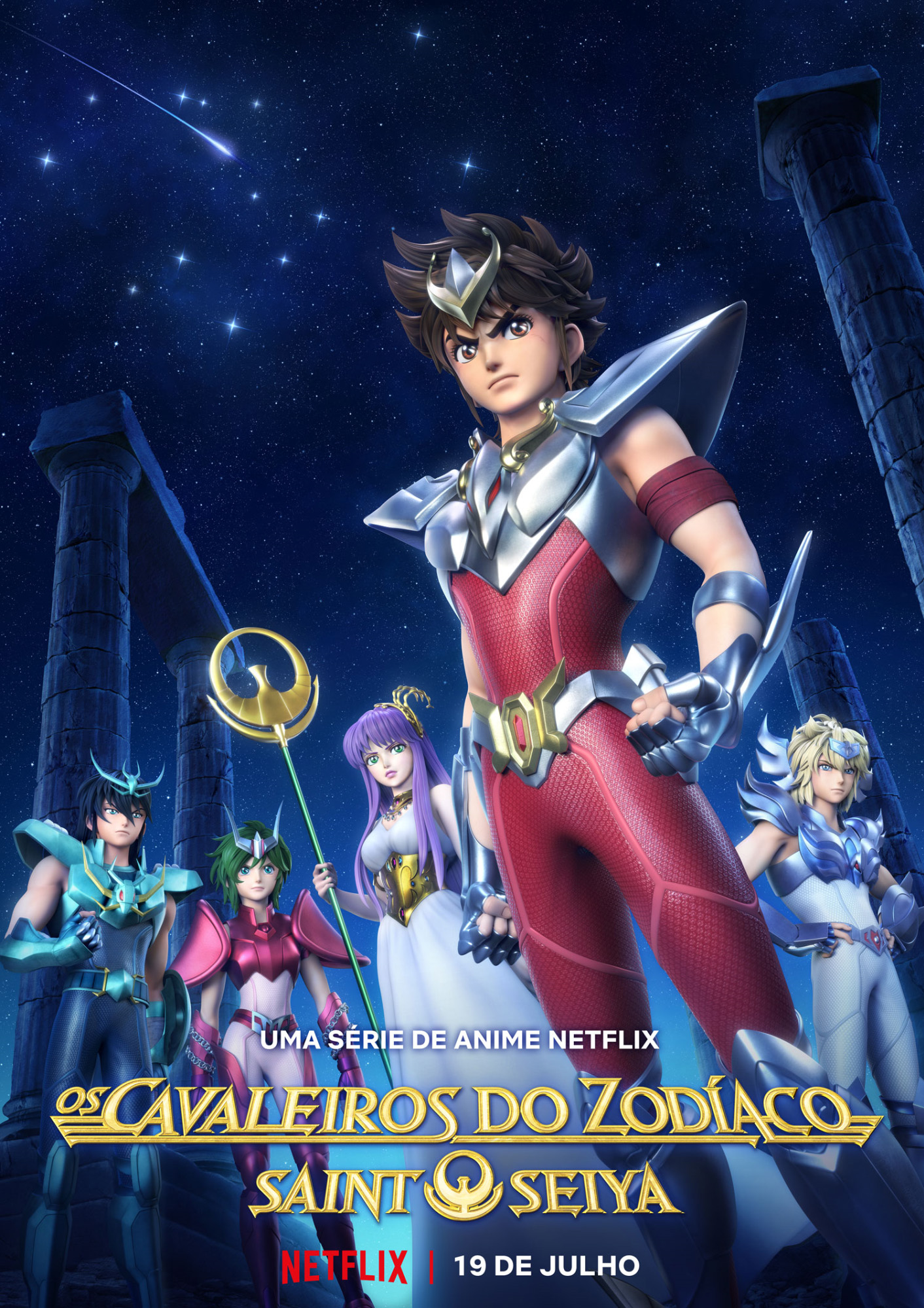 Dvd Cavaleiros Do Zodiaco 2018 Dublado 2 Temporadas