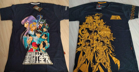 Camisetas: veja fotos das novas camisetas dos Cavaleiros do Zodaco pela Piticas!
