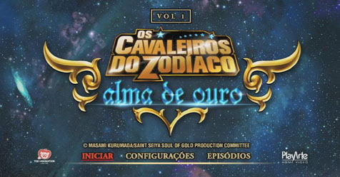 Alma de Ouro: fotos dos menus dos Blu-rays e DVDs brasileiros!