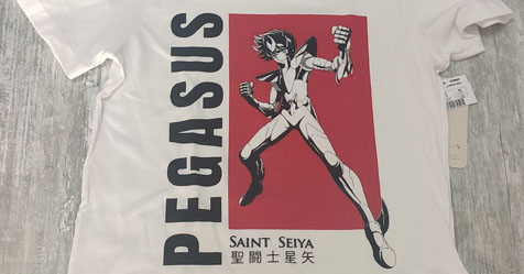 Renner: fotos das novas camisetas infantis dos Cavaleiros do Zodíaco!
