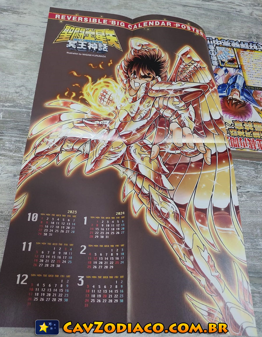 Saint Seiya Omega - Calendário 2013 - Tokyo 3