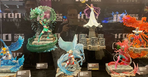 Iron Studios: fotos das novas esttuas dos Cavaleiros do Zodaco que estavam em exposio na CCXP 2023!