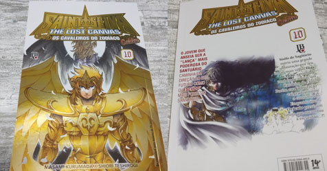 Lost Canvas Gaiden: fotos do volume 10 (Ssifo de Sagitrio) do mang tankobon brasileiro (relanamento)!