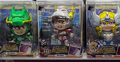 BGS: fotos do estande da Fandom Box com bonecos licenciados dos Cavaleiros do Zod�aco!