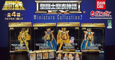 Saint Cloth Myth EX - Miniature Collection: segunda leva dos novos gashapons dos Cavaleiros de Ouro no Jap�o!